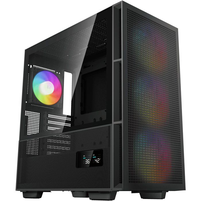 PC case - DEEPCOOL - CH560 Digital (Black) - Medium tower - ATX format - 3x140mm A-RGB + 1x120mm A-RGB