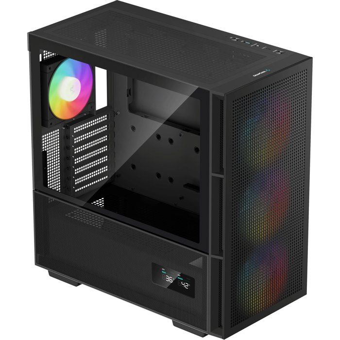 PC case - DEEPCOOL - CH560 Digital (Black) - Medium tower - ATX format - 3x140mm A-RGB + 1x120mm A-RGB