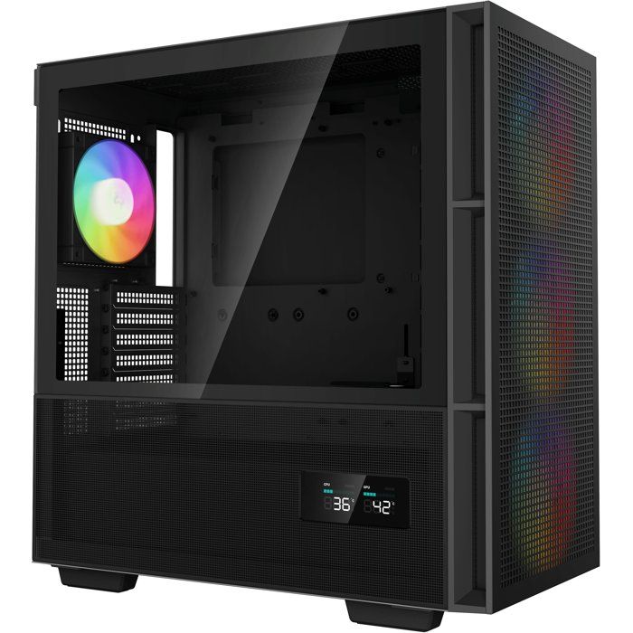 PC case - DEEPCOOL - CH560 Digital (Black) - Medium tower - ATX format - 3x140mm A-RGB + 1x120mm A-RGB