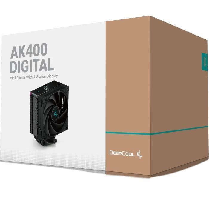 CPU Cooler - DEEPCOOL - AK400 Digital - 1x120mm - Digital Display - A-RGB