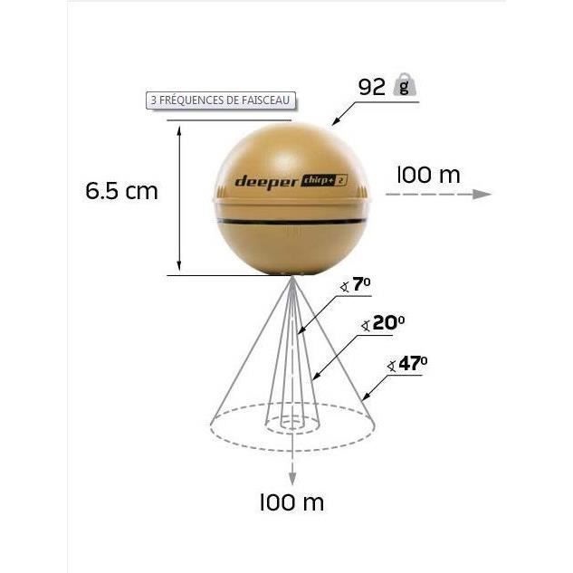 DEEPER - CHIRP + V2 - Connected fish finder