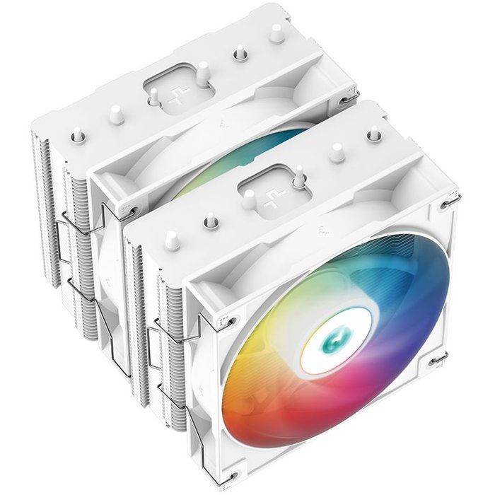 DEEPCOOL Gammaxx AG620 ARGB (White) - A-RGB CPU Cooler - 2x120mm