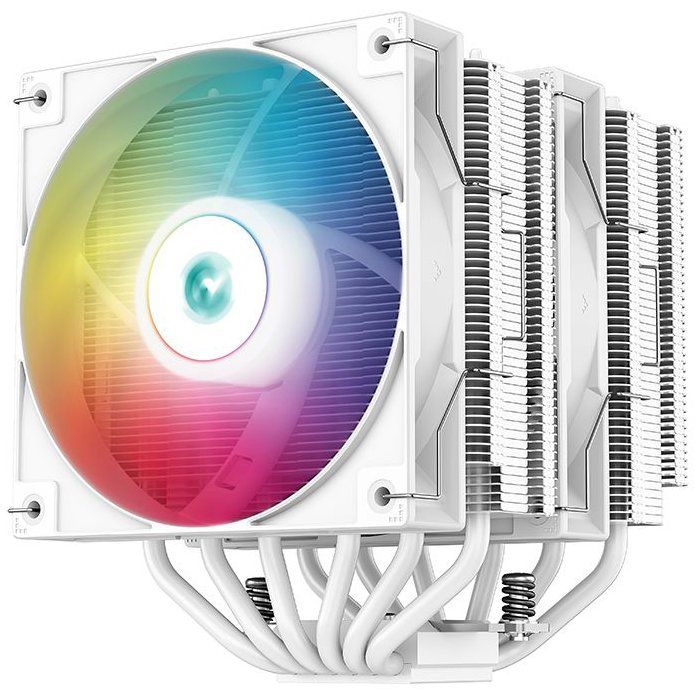 DEEPCOOL Gammaxx AG620 ARGB (White) - A-RGB CPU Cooler - 2x120mm