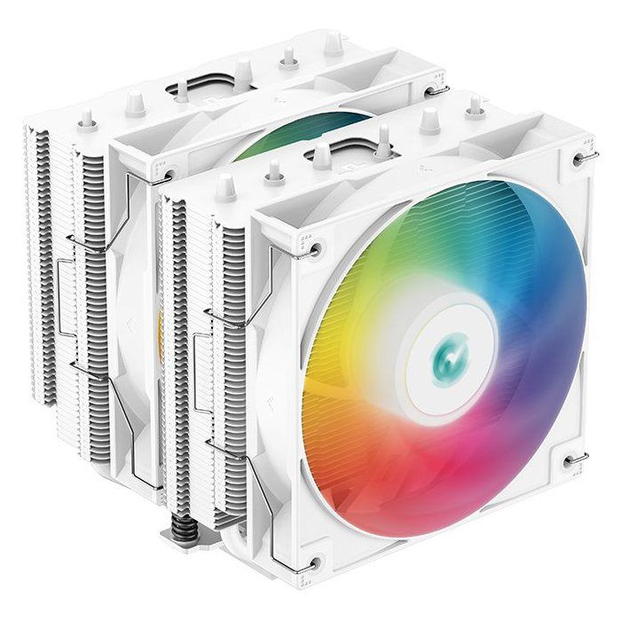DEEPCOOL Gammaxx AG620 ARGB (White) - A-RGB CPU Cooler - 2x120mm