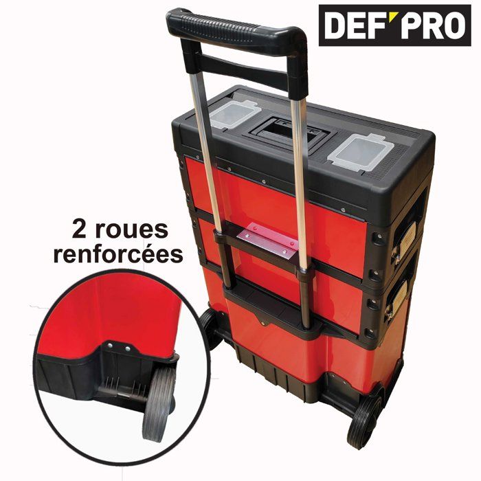 DEFPRO tool trolley 3 stackable modules