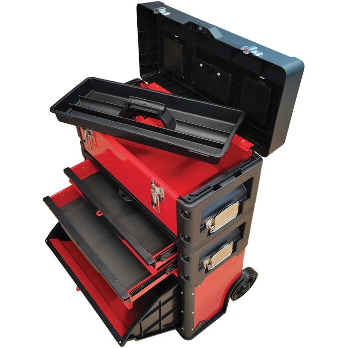 DEFPRO tool trolley 3 stackable modules