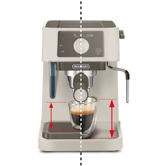 Espresso machine - DELONGHI - STILOSA EC235.CR - Solo pump - Stainless steel kettle - ESE compatible - Steam nozzle - Cream finish
