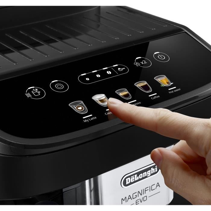 DE'LONGHI MAGNIFICA EVO, EXPRESSO Machine with crusher, Lacted drinks technology, ECAM290.61.B, black
