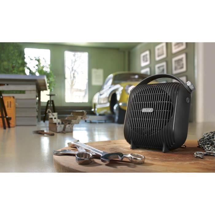 DELONGHI classic fan heater - 2400W - 2 heating stages - Adjustable safety thermostat - IP21