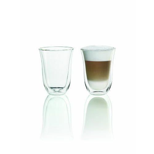 DELONGHI Lot de 2 tassels Latte Macchiato - 22 cl