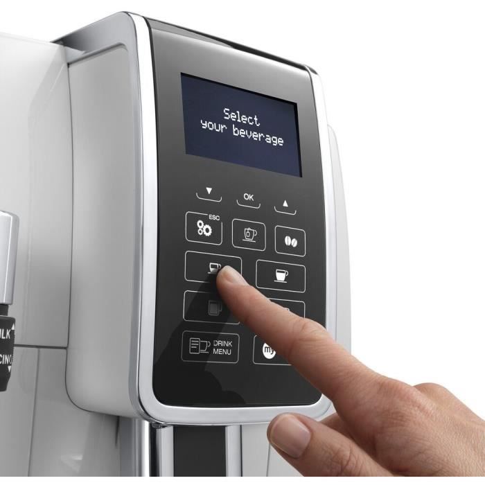 Delonghi Dinamica Ecam 350.35 W - White Steam Cappuccino - 15 bar
