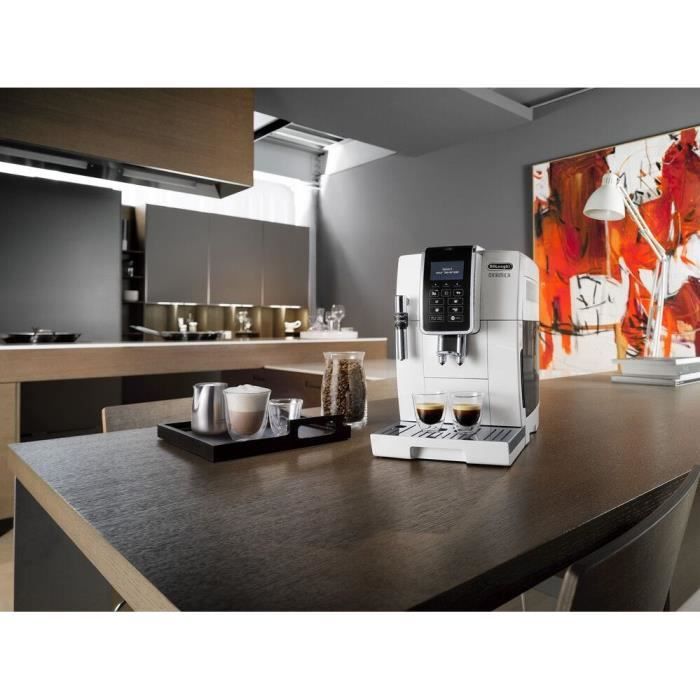Delonghi Dinamica Ecam 350.35 W - White Steam Cappuccino - 15 bar