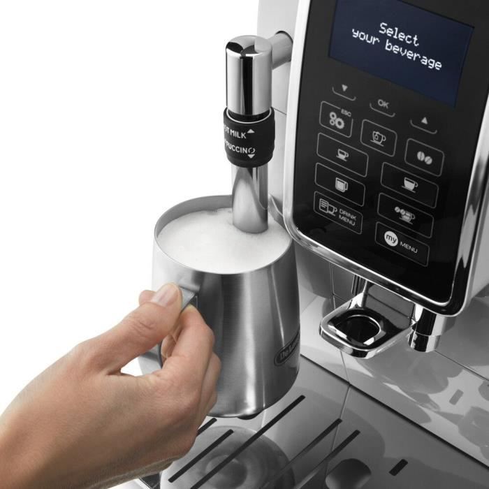 Delonghi Dinamica Ecam 350.35 W - White Steam Cappuccino - 15 bar