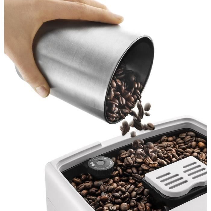 Delonghi Dinamica Ecam 350.35 W - White Steam Cappuccino - 15 bar