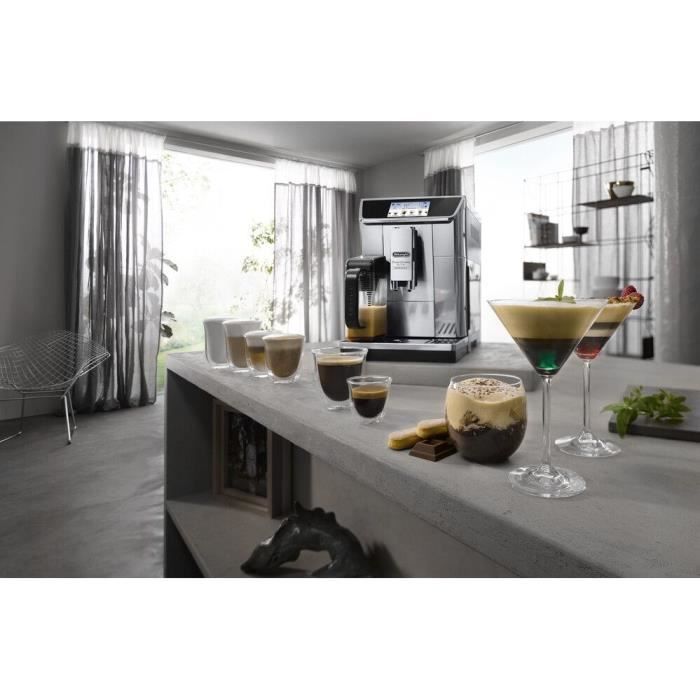 Coffee machine Expresso grinder - Delonghi ecam650.85.ms - gray - Connected Primadonna Elite Experience