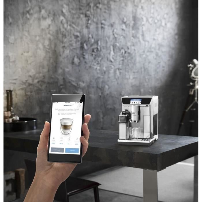 Coffee machine Expresso grinder - Delonghi ecam650.85.ms - gray - Connected Primadonna Elite Experience