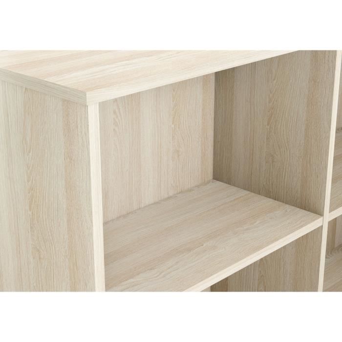 NAGANO Contemporary corner desk oak decor Shannon - W 112 cm