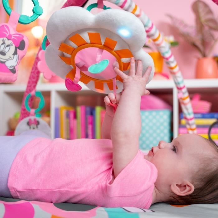 DISNEY BABY Minnie My Best Friend Play Mat, Music and Lights, Play Arch with 6 Toys