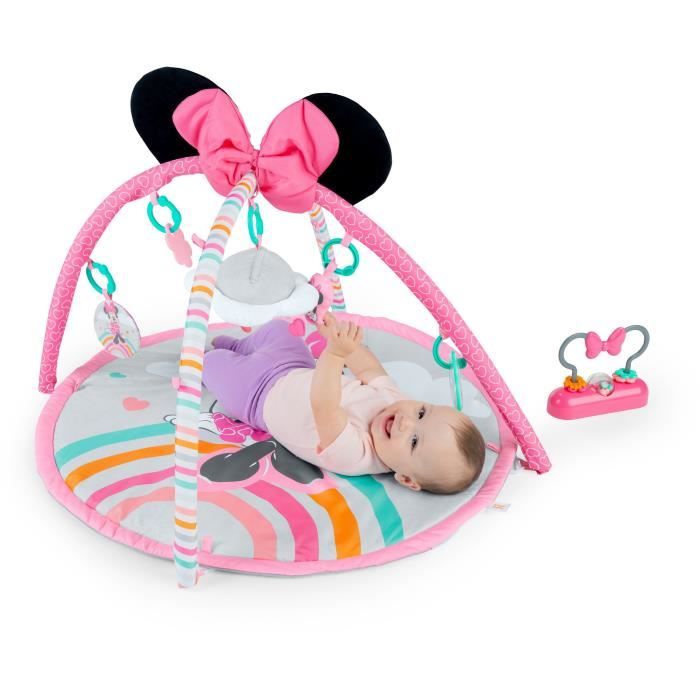 DISNEY BABY Minnie My Best Friend Play Mat, Music and Lights, Play Arch with 6 Toys