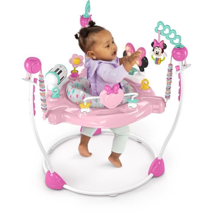 Disney Baby MINNIE MOUSE Jumper and Activities - BRIGHT STARTS - Forever Bestie - With Lights and Songs - 6 months and up