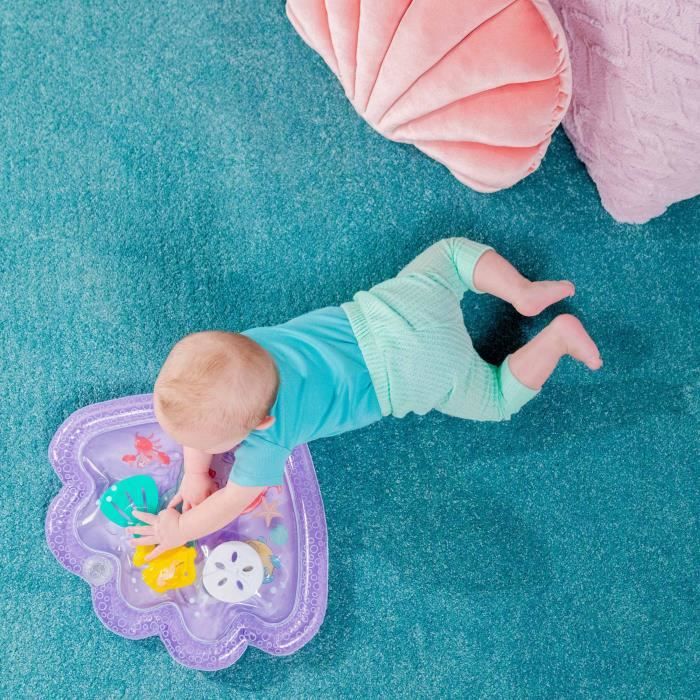 DISNEY BABY -ARIEL- Baby water mat, sensory and developmental game, inflatable, easy to clean, foldable, toys from birth