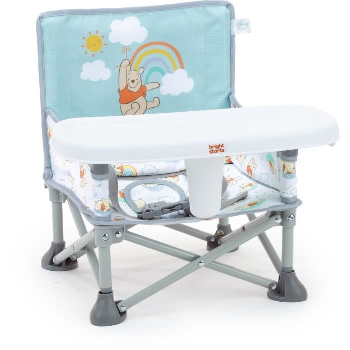 DISNEY BABY Winnie the Pooh Booster Chair, Pop 'n Sit Booster, Indoor, Outdoor, Practical and Compact, Quick Fold,