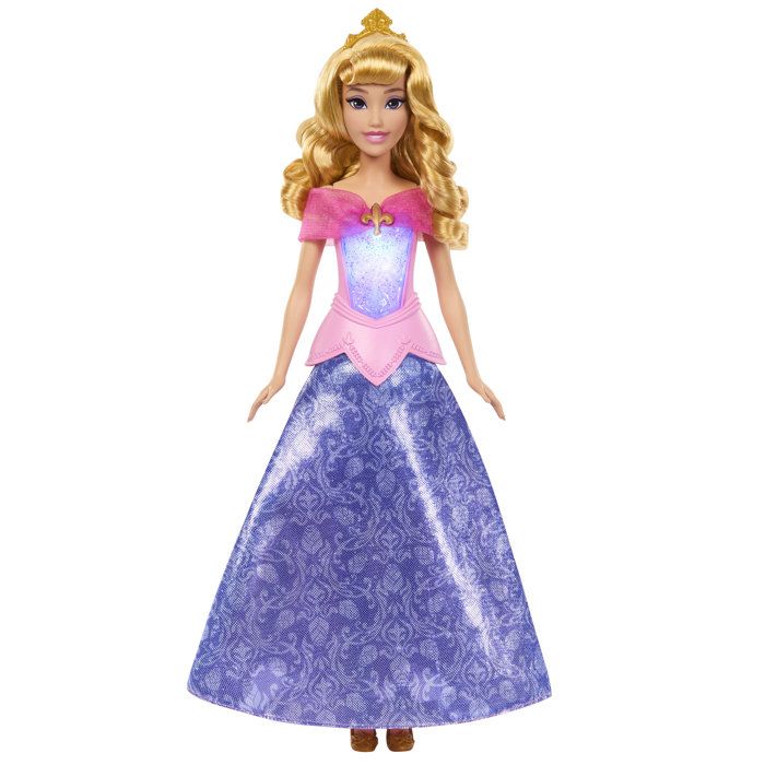 Fashion Doll - Disney - Aurora and Her Glowing Magic Dress - Changes Color - Ages 3 and up