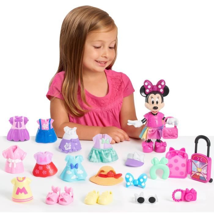 Doll box - DISNEY MINNIE MOUSE - Fashion box - Minnie doll 15 cm, 25 pieces of fashion and accessories