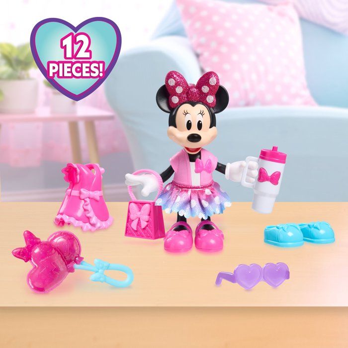 Fashion Doll - DISNEY - Minnie Mouse Fabulous Fashion Doll - 15 cm - 11 accessories