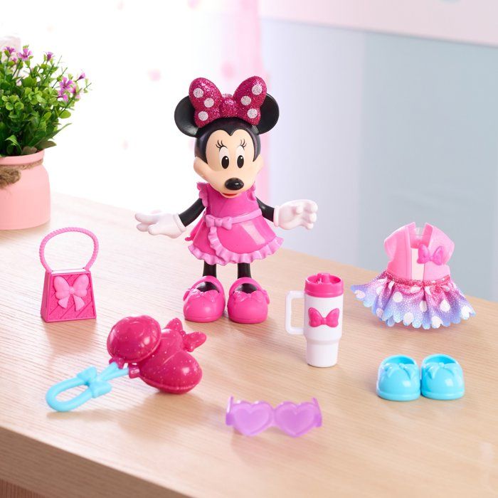 Fashion Doll - DISNEY - Minnie Mouse Fabulous Fashion Doll - 15 cm - 11 accessories