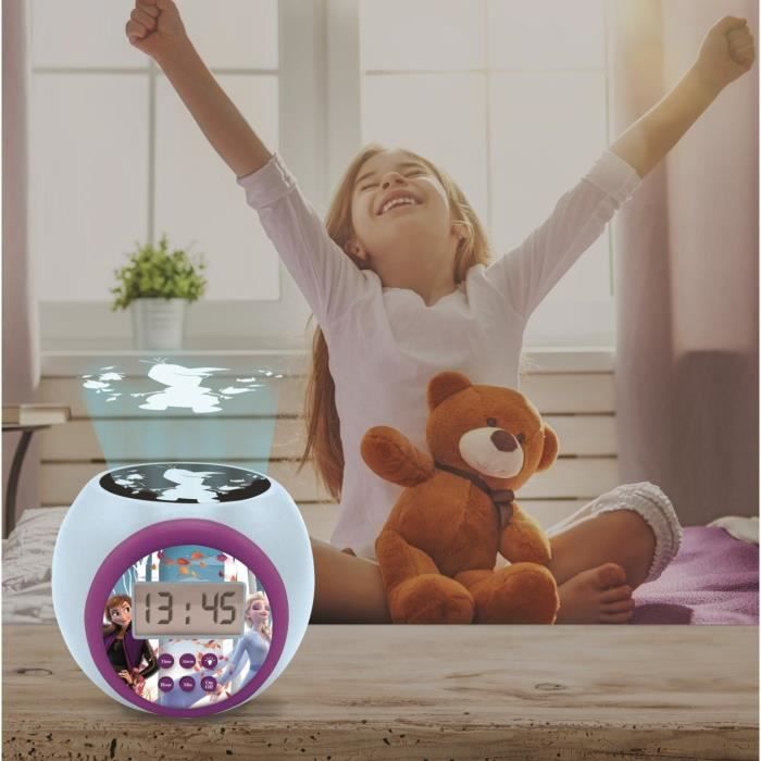 THE SNOW QUEEN Projector alarm clock timer function LEXIBOOK