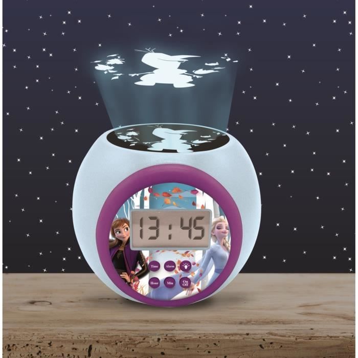 THE SNOW QUEEN Projector alarm clock timer function LEXIBOOK