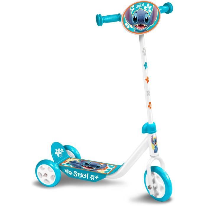 3 Wheel Scooter - DISNEY - STITCH - Height adjustable - Large non-slip deck - Anti-pinch handles