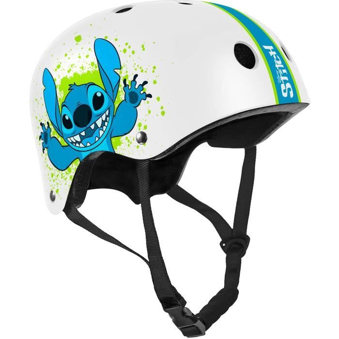Skate helmet - DISNEY - STITCH - Adjustable head circumference 53/57cm - Internal ventilation and foam for greater comfort