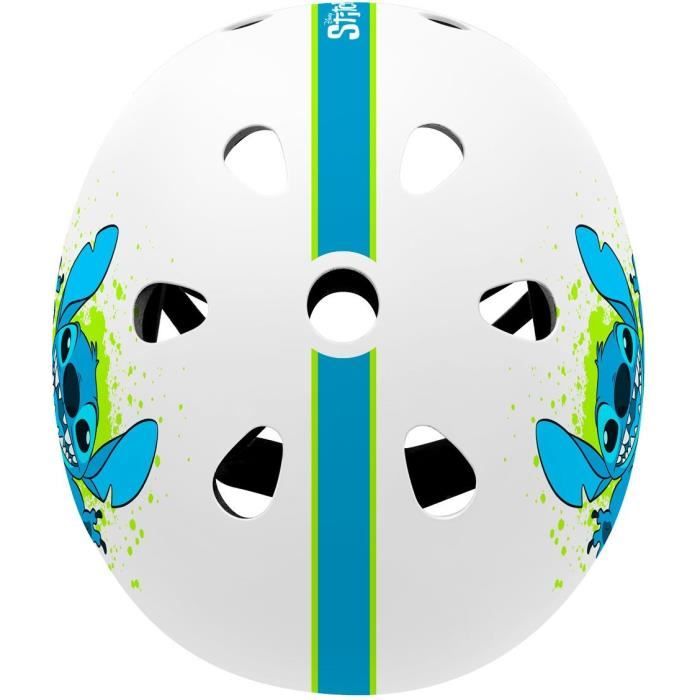 Skate helmet - DISNEY - STITCH - Adjustable head circumference 53/57cm - Internal ventilation and foam for greater comfort
