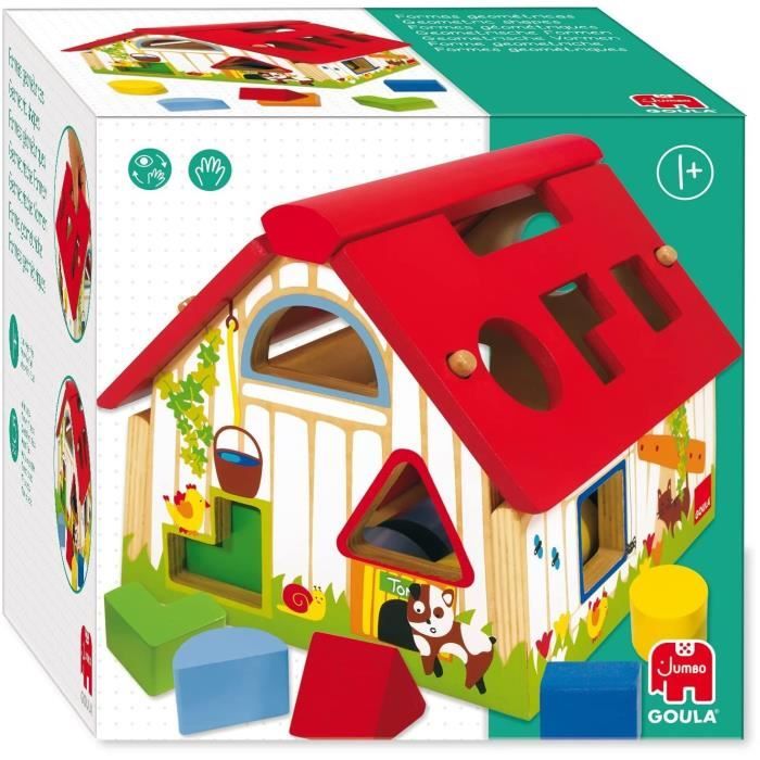 Educational toy - GOULA - Geometric shapes - Shape box to learn to recognize shapes