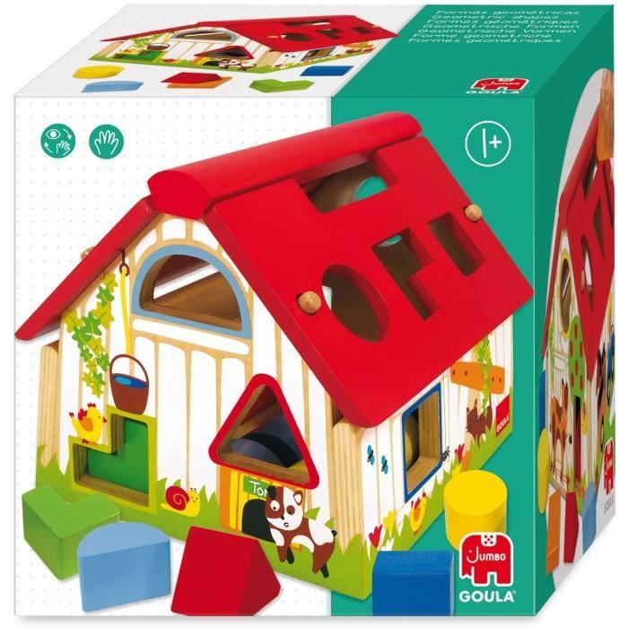 Educational toy - GOULA - Geometric shapes - Shape box to learn to recognize shapes