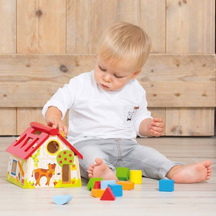 Educational toy - GOULA - Geometric shapes - Shape box to learn to recognize shapes