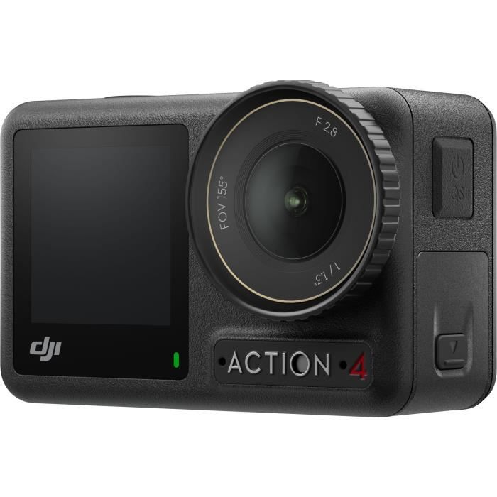 Action Camera - DJI - Osmo Action 4 Adventure Combo - 1/1.3 inch Sensor - 4K/120 fps - Ultra-wide FOV of 155
