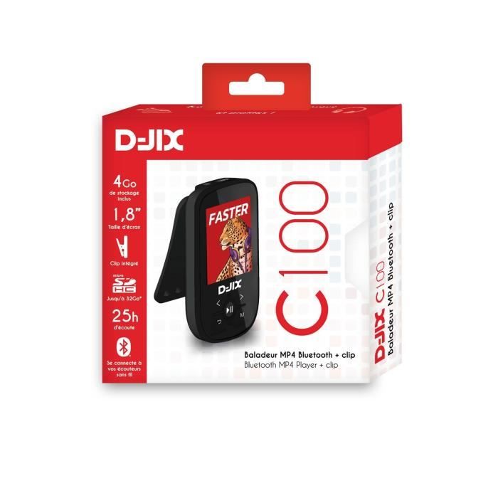 MP4 player - LOGICOM - C100 - 4 GB - Bluetooth 4.0 - Black