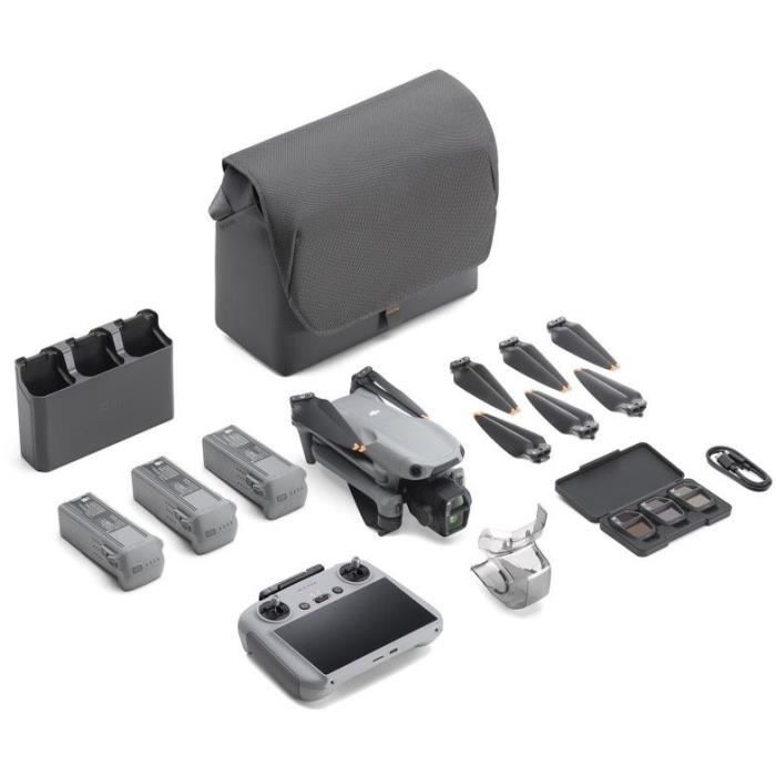 Drone - DJI - Air 3S Fly More Combo (- DJI - RC 2) - Dual CMOS 1 Camera and 70mm Telecam - 14 Stops of Dynamic Range - RTH Int