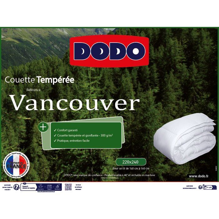 DODO Temperate Vancouver duvet - 220 x 240 cm - White