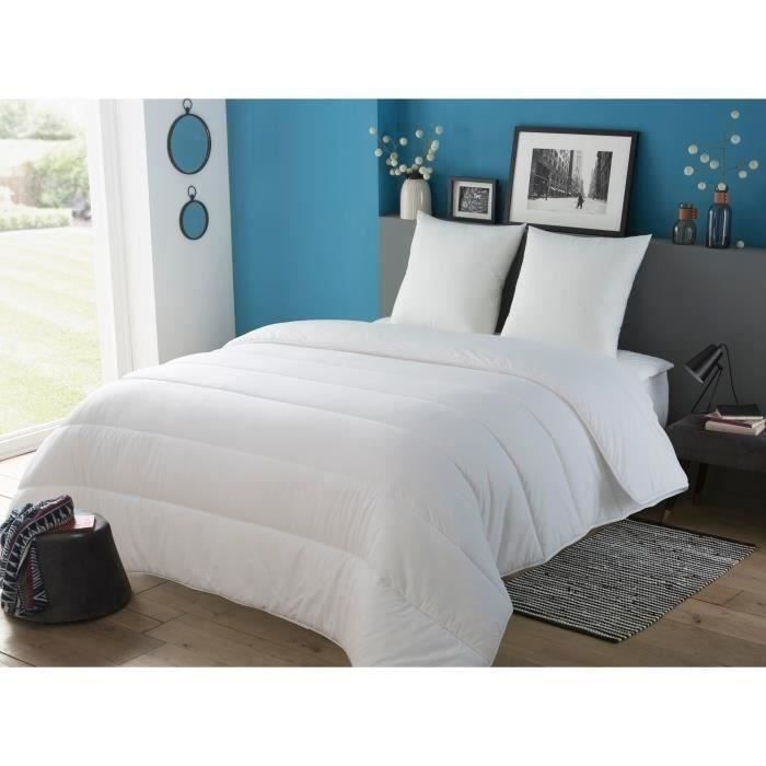 Dodo lot of 2 trendy pillows - 60 x 60 cm - 100% polyester fiber hollow silicone polyester - white