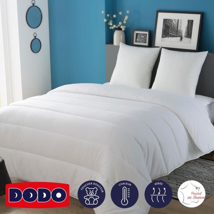 Duvet 240 x 260 cm - Dodo - Temperate - 100% Polyester fiber - For 2 people - White