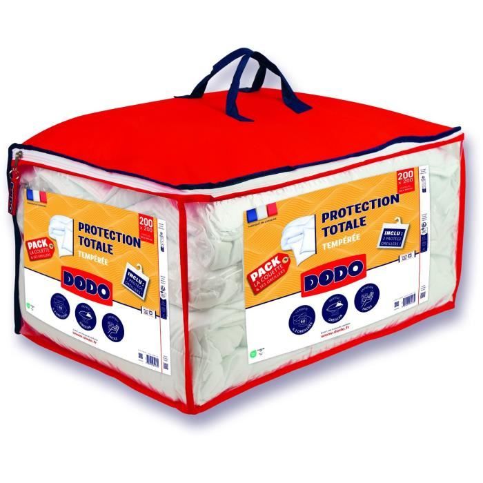 Protection pack: duvet 220x240 cm + pillowcase + 1 pillow protector - Made in France