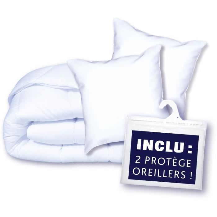 Protection pack: duvet 220x240 cm + pillowcase + 1 pillow protector - Made in France