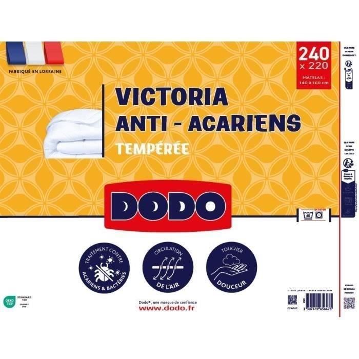 DODO Temperate duvet 300gr/m² anti-mite VICTORIA 220x240 cm white
