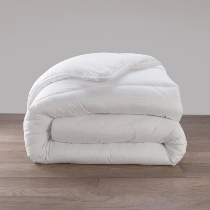 DODO temperate duvet 140x200 cm - 1 person - Anti-bug, anti-mite protection - 300G/m² - White - Made in France