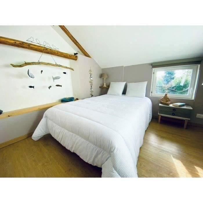 DODO temperate duvet 240x260 cm - 2 people - Anti-bug, anti-mite protection - 300G/m² - White - Made in France