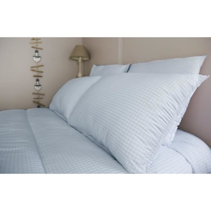 DODO medium pillow 50x70 cm - Anti-bug, anti-mite protection - 550 gr - White - Made in France